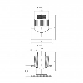 Тройник PPR Alfa Plast 20х1/2