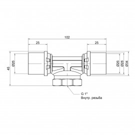 Тройник пресс Icma 26х1