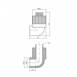 Уголок PPR Alfa Plast 20х1/2