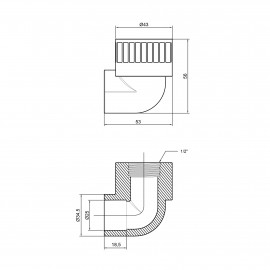 Уголок PPR Alfa Plast 25х1/2