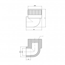 Уголок PPR Alfa Plast 32х1