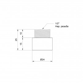 Удлинитель SD Plus 15х1/2