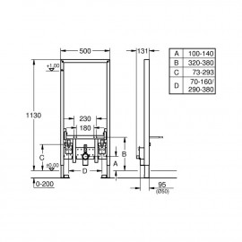 Инсталляция для биде Grohe Rapid SL 38553001