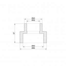 Муфта PPR Alfa Plast 50х32