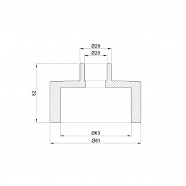 Муфта PPR Alfa Plast 63х20