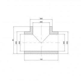 Тройник PPR Alfa Plast 50