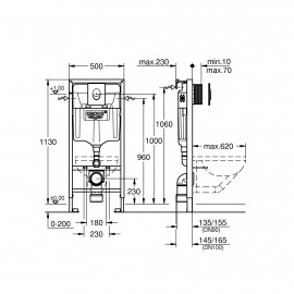 Инсталляция для унитаза Grohe Rapid SL комплект 3 в 1 38721001