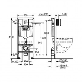 Инсталляция для унитаза Grohe Rapid SL комплект 5 в 1 38827000