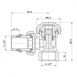 Кран радиаторный SD Forte Powerful 1/2