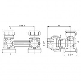 Кран буксовый SD Forte 3/4