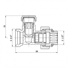 Кран буксовый SD Forte 3/4