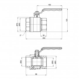 Кран шаровой SD Plus 2