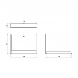 Коллекторный шкаф Icma (UA) 780х580х120 наружный №4