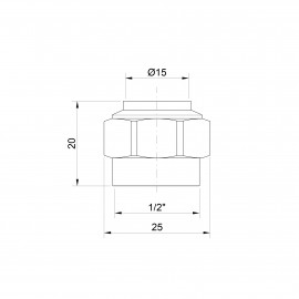 Наконечник Icma 1/2