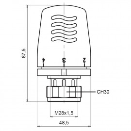 Термоголовка Icma 28х1,5 №1100