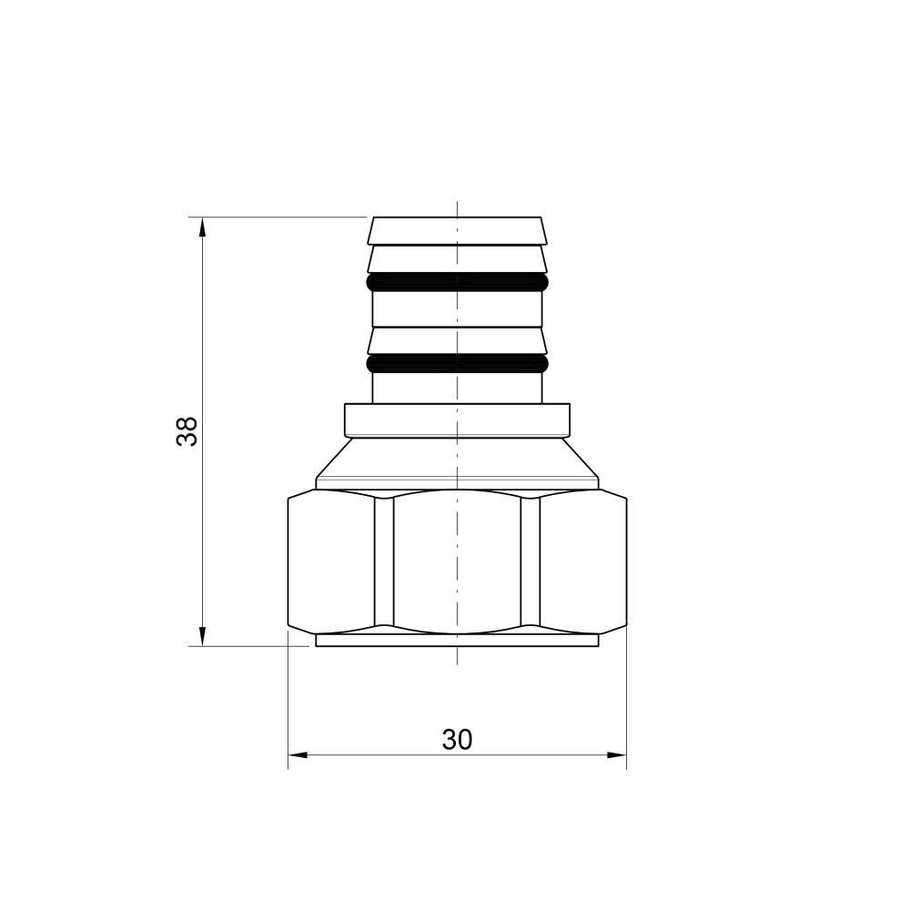 Наконечник Icma 20 мм 24х1,5 №100