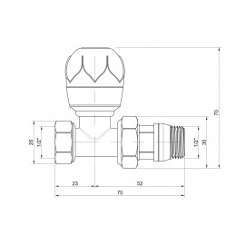 Кран радиаторный Icma 1/2