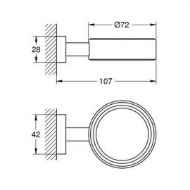 Держатель для аксессуаров Grohe Essentials Cube 40508001