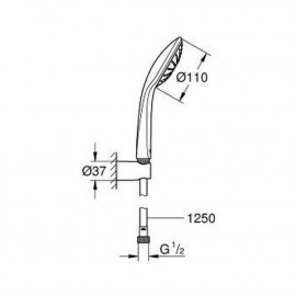 Душевой гарнитур Grohe Euphoria 110 Mono 27354000