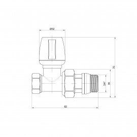 Кран радиаторный Icma 3/4