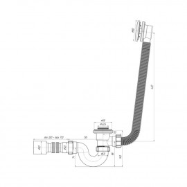 Сифон для ванны ANI Plast EC155