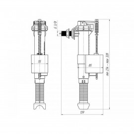 Наполнительный механизм для унитаза ANI Plast FV5030 (WC5030)