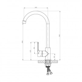 Смеситель для кухни GF (WCR)S-07-007F