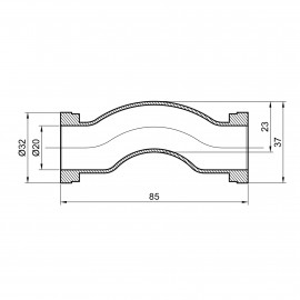 Обвод PPR Alfa Plast 20 (облегч.)