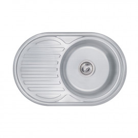 Кухонная мойка Lidz 7750 0,6 мм Decor (LIDZ775006DEC)