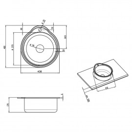 Кухонная мойка Imperial 4843 Satin (IMP484306SAT)