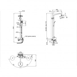 Душевая система Qtap Fresh WCR 1004