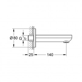 Излив Grohe BauCosmopolitan 13255000