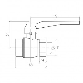 Кран шаровой Rastelli Nova Plus 1