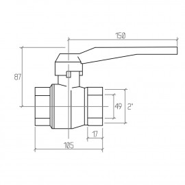 Кран шаровой Rastelli Nova Plus 2