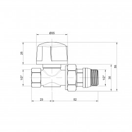 Кран радиаторный Icma 1/2