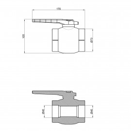 Кран шаровой PPR Thermo Alliance 40