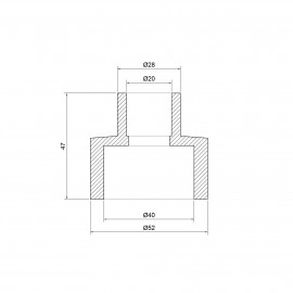 Муфта PPR Thermo Alliance 40х20