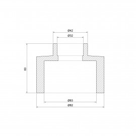 Муфта PPR Thermo Alliance 63х32