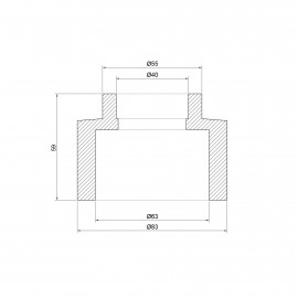 Муфта PPR Thermo Alliance 63х40