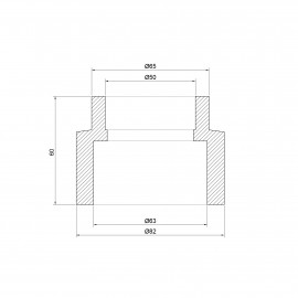 Муфта PPR Thermo Alliance 63х50