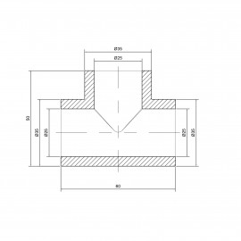 Тройник PPR Thermo Alliance 25