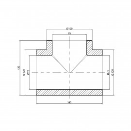 Тройник PPR Thermo Alliance 75