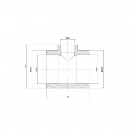 Тройник PPR Thermo Alliance 50х25х50