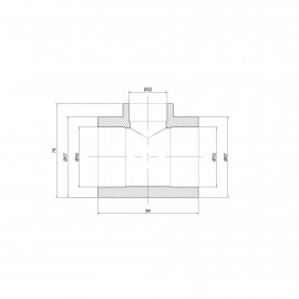 Тройник PPR Thermo Alliance 50х32х50