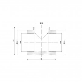 Тройник PPR Thermo Alliance 90х63х90