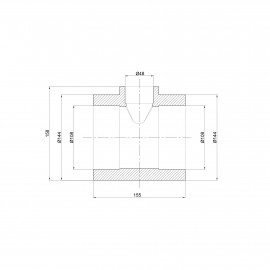 Тройник PPR Thermo Alliance 110х50х110