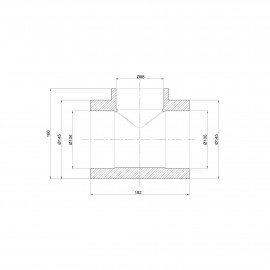 Тройник PPR Thermo Alliance 110х90х110