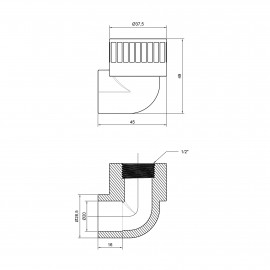 Уголок PPR Thermo Alliance 20х1/2