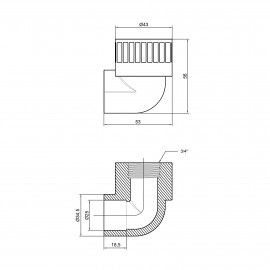 Уголок PPR Thermo Alliance 25х3/4