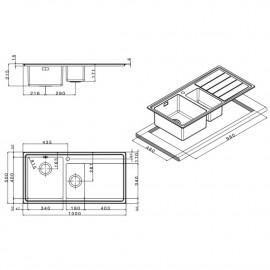 Кухонная мойка Apell Linear Plus LNP1002FRBC Brushed